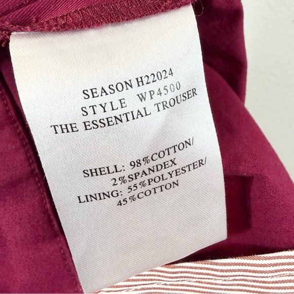 Wildfang Essential Trouser Pants Size 20W Mulberry Holiday 2024 Collection - Picture 10 of 12